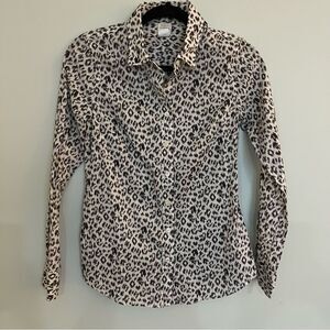 J. Crew Factory Perfect Fit Poplin shirt. Cotton poplin long sleeve button down